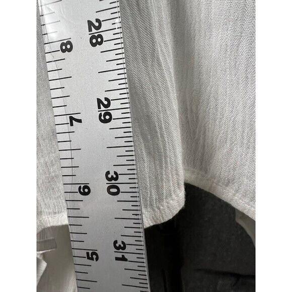 Alya Women's White Lace Crochet Sleeveless Dress Assymetrical Scoop Neck Small - Picture 6 of 7